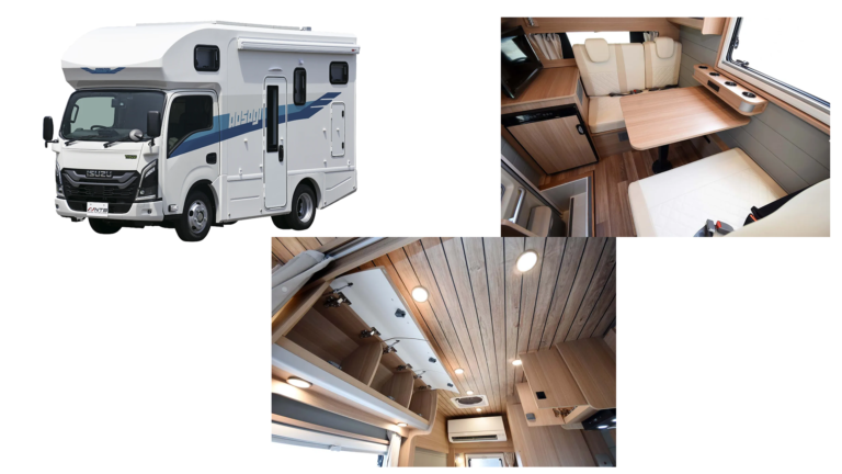 日本特種ボディー（NTB）新型キャンピングカー「アオサギ」について